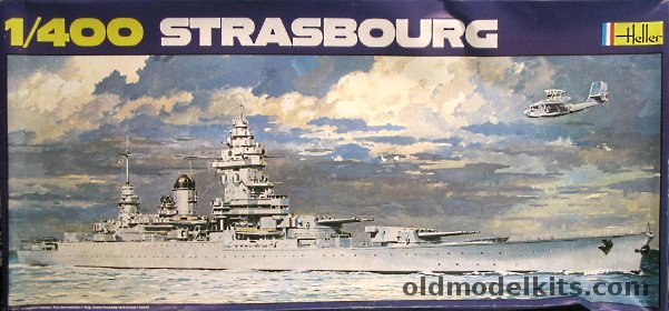 Heller 1/400 Strasbourg French Battlecruiser, 1030 plastic model kit